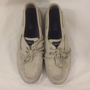 White(ish) Sperry Top-Slider. Moderately worn.